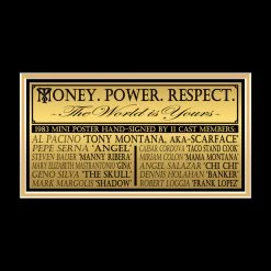 PPC Scarface - Psa/Dna Certified Hand-Signed Mini Poster By Cast Custom Frame Signed Memorabilia