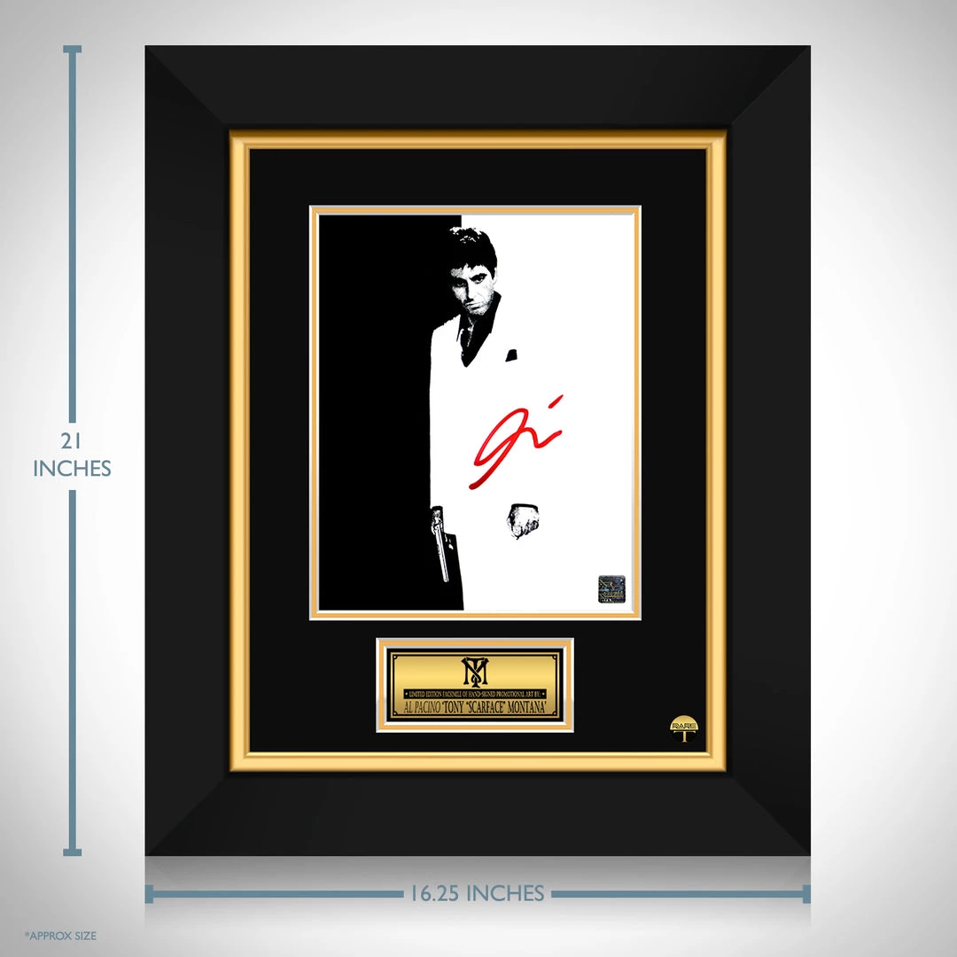 RARE-T Limited Edition Frames Scarface B&W Photo Limited Signature Edition Studio Licensed Custom Frame 4 RARE-T Limited Edition Frames Scarface B&W Photo Limited Signature Edition Studio Licensed Custom Frame