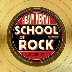 RARE-T School Of Rock - Soundtrack Gold LP Limited Signature Edition Studio Licensed Custom Frame