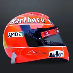 APW Michael Schumacher- Hand-Signed 2004 Ferrari F1 Full Size Helmet Custom Museum Display