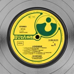 RARE-T Scorpions - Lovedrive Platinum LP Limited Signature Edition Studio Licensed Custom Frame Limited Edition Frames