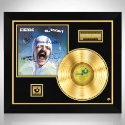 Rare-T Scorpions Blackout Gold LP Limited Signature Edition Studio Licensed Custom Frame