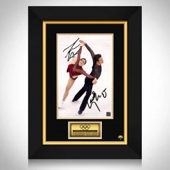 RARE-T Sports Memorabilia Scott Moir & Tessa Virtue Photo Limited Signature Edition Studio Licensed Custom Frame