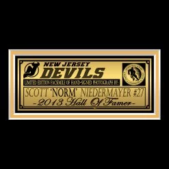 RARE-T Sports Memorabilia New Jersey Devils - Scott Niedermayer Photo Limited Signature Edition Studio Licensed Custom Frame