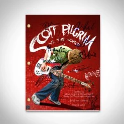 RARE-T Scott Pilgrim Vs The World Script Limited Signature Edition Studio Licensed Custom Frame