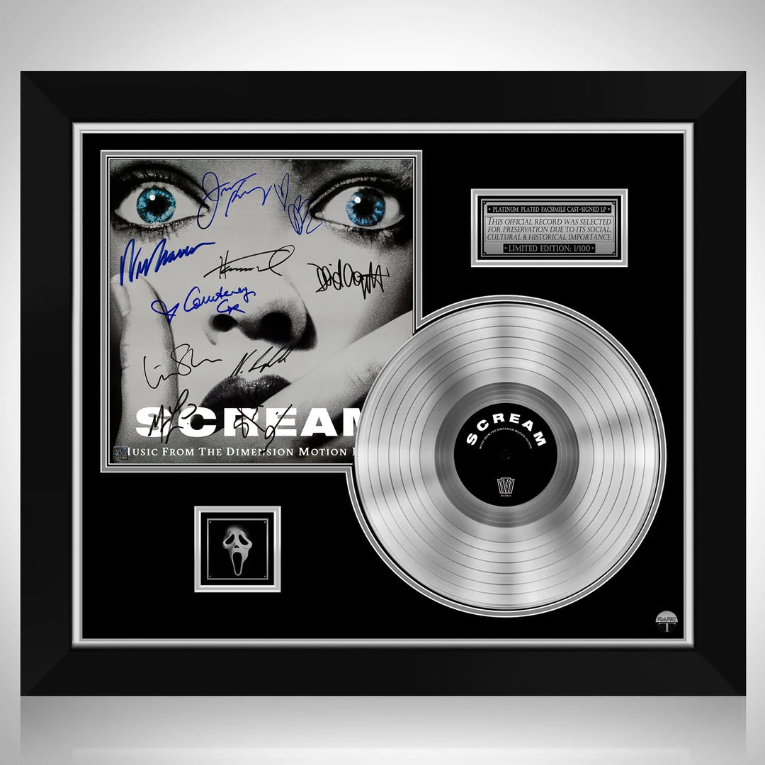 RARE-T Scream - Soundtrack Platinum LP Limited Signature Edition Studio Licensed Custom Frame Limited Edition Frames 1 RARE-T Scream - Soundtrack Platinum LP Limited Signature Edition Studio Licensed Custom Frame Limited Edition Frames