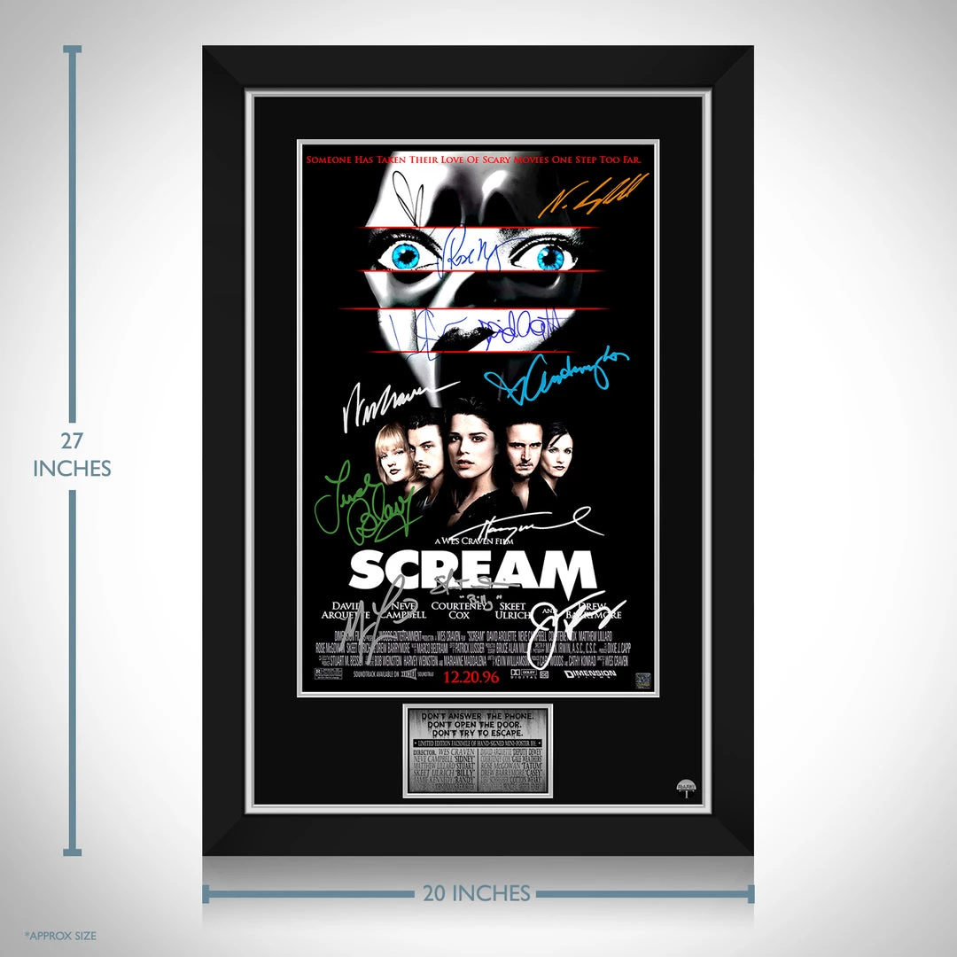 RARE-T Limited Edition Frames Scream Mini Poster Limited Signature Edition Studio Licensed Custom Frame 3 RARE-T Limited Edition Frames Scream Mini Poster Limited Signature Edition Studio Licensed Custom Frame