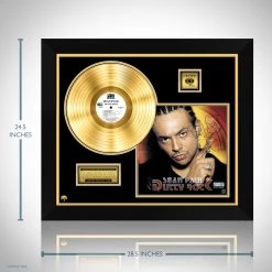 RARE-T Limited Edition Frames Sean Paul Dutty Rock Gold LP Limited Signature Edition Studio Licensed Custom Frame