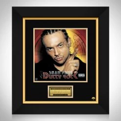 RARE-T Sean Paul - Dutty Rock LP Cover Limited Signature Edition Studio Licensed Custom Frame
