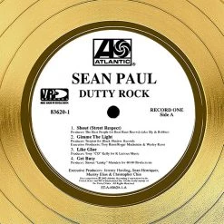 RARE-T Limited Edition Frames Sean Paul Dutty Rock Gold LP Limited Signature Edition Studio Licensed Custom Frame