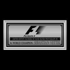 RARE-T Sebastian Vettel Photo Limited Signature Edition Studio Licensed Custom Frame