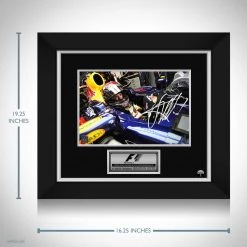 RARE-T Sebastian Vettel Photo Limited Signature Edition Studio Licensed Custom Frame