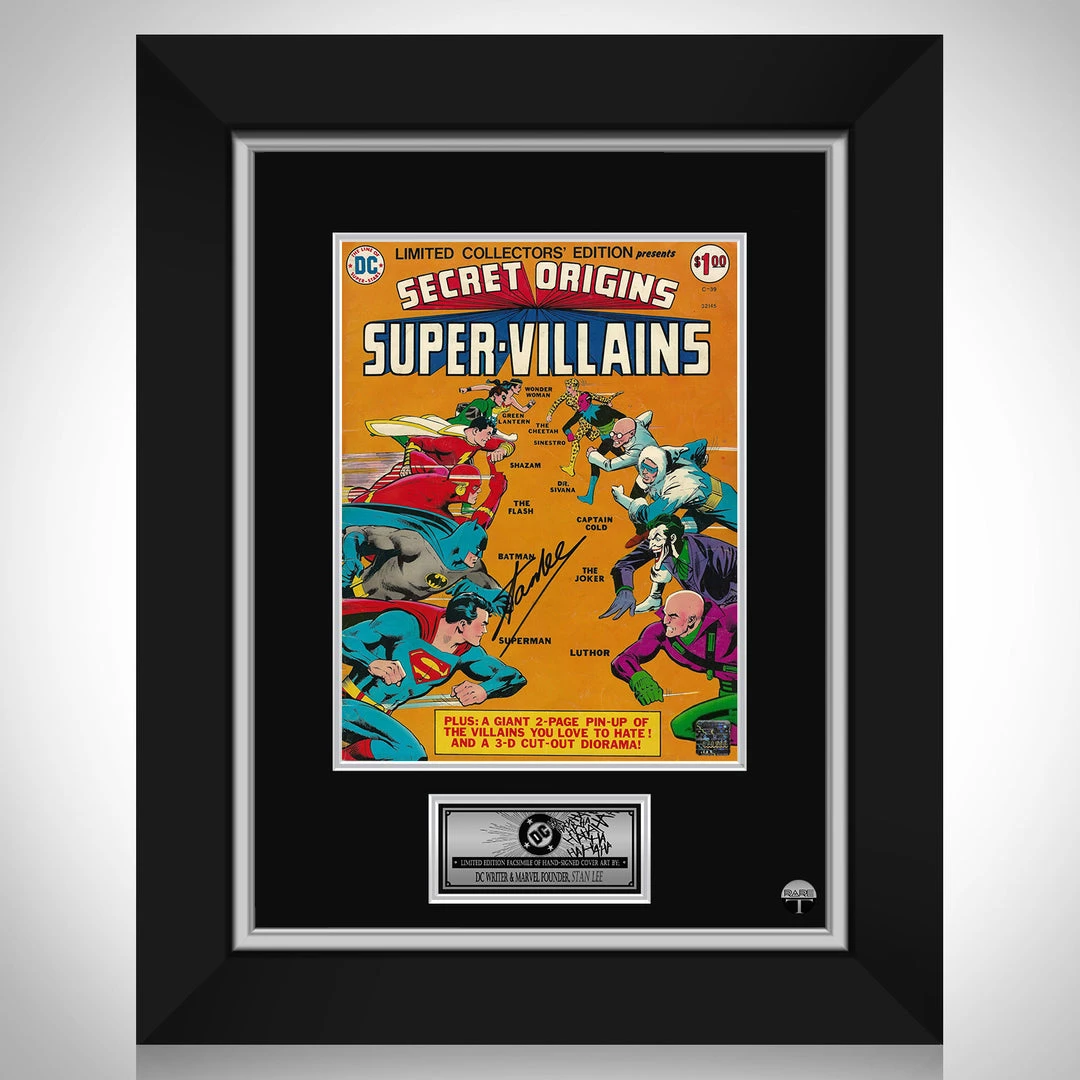 RARE-T Limited Edition Frames Secret Origins Super Villains Limited Signature Edition Comic Book Cover Art Custom Frame 1 RARE-T Limited Edition Frames Secret Origins Super Villains Limited Signature Edition Comic Book Cover Art Custom Frame