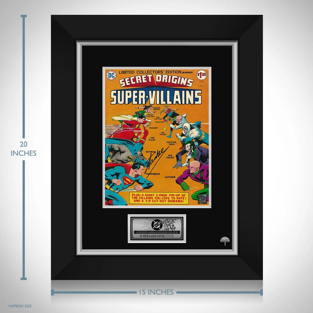 RARE-T Limited Edition Frames Secret Origins Super Villains Limited Signature Edition Comic Book Cover Art Custom Frame 3 RARE-T Limited Edition Frames Secret Origins Super Villains Limited Signature Edition Comic Book Cover Art Custom Frame