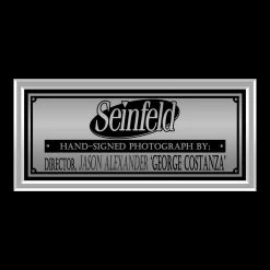 PPC Signed Memorabilia Seinfeld - George Costanza - Beckett Certified Hand-Signed Photo By Jason Alexander Custom Frame