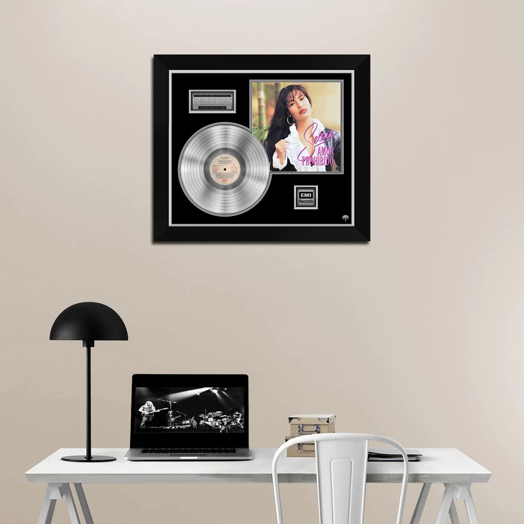 RARE-T Limited Edition Frames Selena - Amor Prohibido Platinum LP Limited Signature Edition Studio Licensed Custom Frame 2 RARE-T Limited Edition Frames Selena - Amor Prohibido Platinum LP Limited Signature Edition Studio Licensed Custom Frame