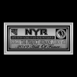 RARE-T New York Rangers - Sergei Zubov Photo Limited Signature Edition Studio Licensed Custom Frame Sports Memorabilia