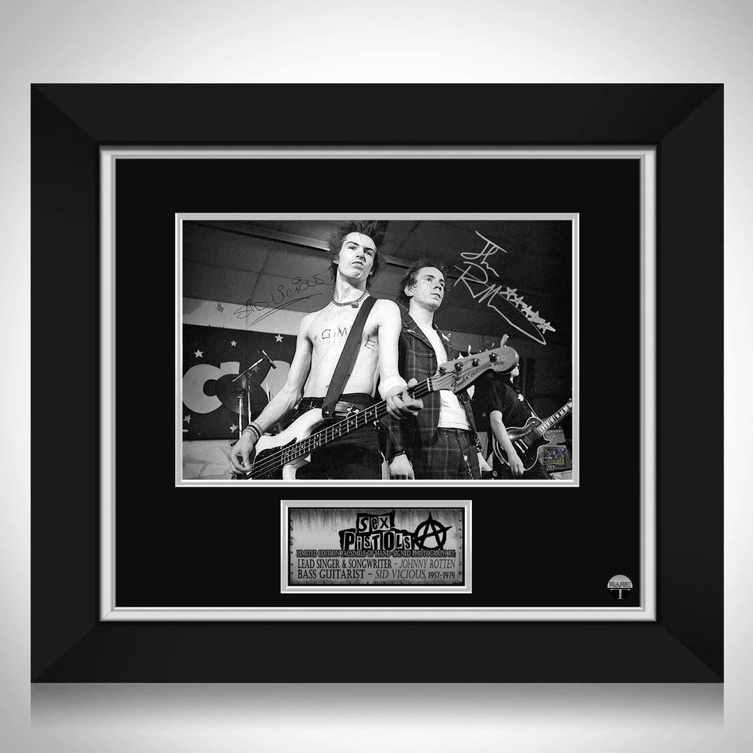 RARE-T Limited Edition Frames Sex Pistols Limited Signature Edition Studio Licensed Photo Custom Frame 1 RARE-T Limited Edition Frames Sex Pistols Limited Signature Edition Studio Licensed Photo Custom Frame