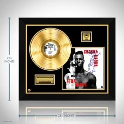 RARE-T Shabba Ranks - X-tra Naked Gold LP Limited Signature Edition Studio Licensed Custom Frame