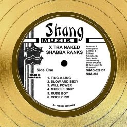 RARE-T Shabba Ranks - X-tra Naked Gold LP Limited Signature Edition Studio Licensed Custom Frame