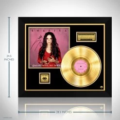 RARE-T Shakira Donde Estan Los Ladrones? Gold LP Limited Signature Edition Studio Licensed Custom Frame