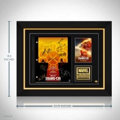 RARE-T Limited Edition Frames Shang-Chi And The Legend Of The Ten Rings Transcript Limited Signature Edition Studio Licensed Custom Frame
