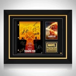 RARE-T Limited Edition Frames Shang-Chi And The Legend Of The Ten Rings Transcript Limited Signature Edition Studio Licensed Custom Frame