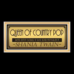 RARE-T Limited Edition Frames Shania Twain Photo Limited Signature Edition Studio Licensed Custom Frame