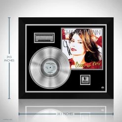 RARE-T Shania Twain - Come On Over Platinum LP Limited Signature Edition Studio Licensed Custom Frame