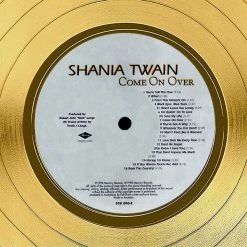 RARE-T Limited Edition Frames Shania Twain Come On Over Gold LP Limited Signature Edition Studio Licensed Custom Frame