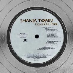 RARE-T Shania Twain - Come On Over Platinum LP Limited Signature Edition Studio Licensed Custom Frame