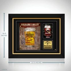 RARE-T Shaun Of The Dead Script Limited Signature Edition Studio Licensed Custom Frame