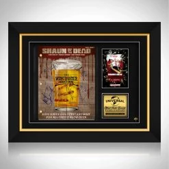 RARE-T Shaun Of The Dead Script Limited Signature Edition Studio Licensed Custom Frame