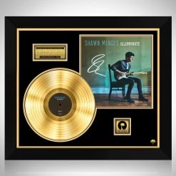 RARE-T Shawn Mendes - Illuminate Gold LP Limited Signature Edition Studio Licensed Custom Frame Limited Edition Frames