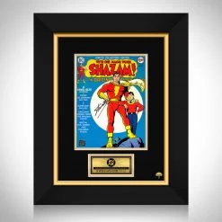 RARE-T With One Magic Word... Shazam Limited Signature Edition Comic Book Cover Art Custom Frame Limited Edition Frames