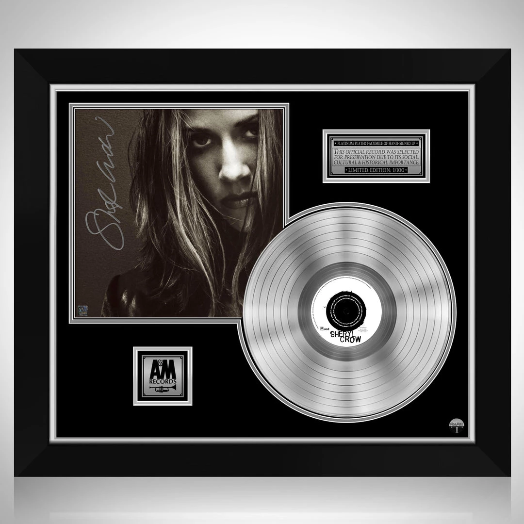 RARE-T Sheryl Crow - Selt-titled Platinum LP Limited Signature Edition Studio Licensed Custom Frame Limited Edition Frames 1 RARE-T Sheryl Crow - Selt-titled Platinum LP Limited Signature Edition Studio Licensed Custom Frame Limited Edition Frames