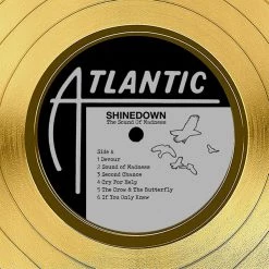 RARE-T Shinedown - The Sound Of Madness Gold LP Limited Signature Edition Studio Licensed Custom Frame Limited Edition Frames 20 RARE-T Shinedown - The Sound Of Madness Gold LP Limited Signature Edition Studio Licensed Custom Frame Limited Edition Frames