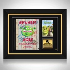 RARE-T Shrek Movie Script Limited Signature Edition Studio Licensed Custom Frame