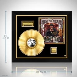 RARE-T Silkk The Shocker - Made Man Gold LP Limited Signature Edition Studio Licensed Custom Frame Limited Edition Frames
