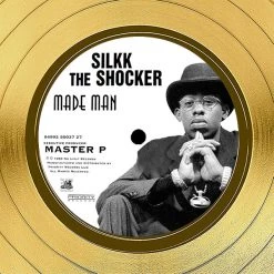 RARE-T Silkk The Shocker - Made Man Gold LP Limited Signature Edition Studio Licensed Custom Frame Limited Edition Frames