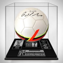 PPC Cristiano Ronaldo - Certified Juventus PSA/DNA Authenticated Hand-Signed Soccer Ball Custom Museum Display Signed Memorabilia
