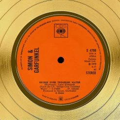 RARE-T Simon & Garfunkel Bridge Over Troubled Water Gold LP Limited Signature Edition Studio Licensed Custom Frame