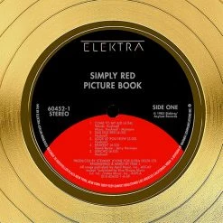 RARE-T Simply Red - Picture Book Gold LP Limited Signature Edition Studio Licensed Custom Frame Limited Edition Frames