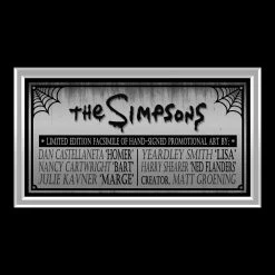 RARE-T Limited Edition Frames The Simpsons Treehouse Of Horror Photo Limited Signature Edition Studio Licensed Custom Frame