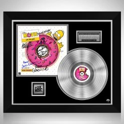 RARE-T Limited Edition Frames The Simpsons - The Music Platinum LP Limited Signature Edition Studio Licensed Custom Frame