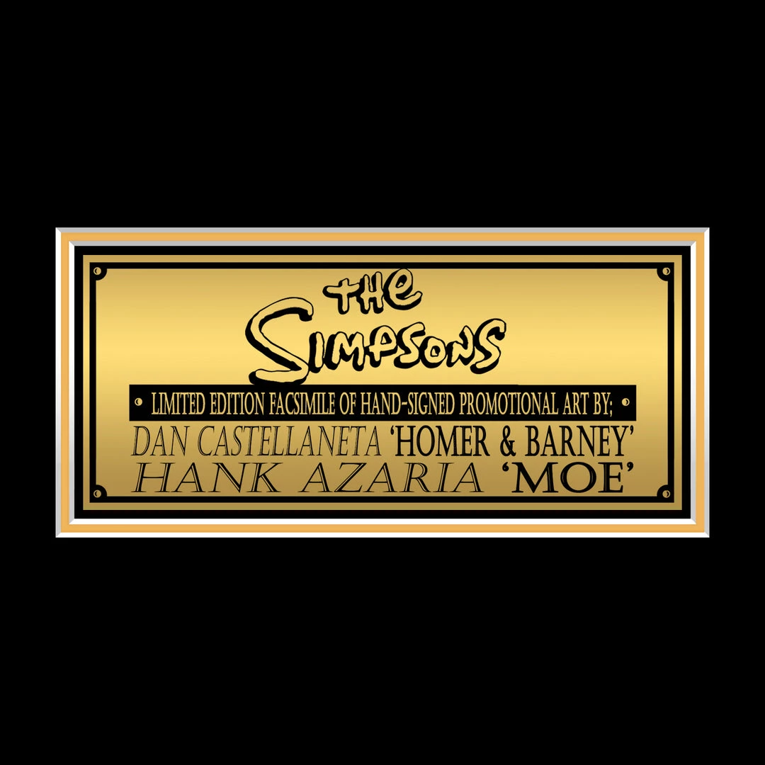 RARE-T The Simpsons Moe's Promotional Art Limited Signature Edition Studio Licensed Mini Poster Custom Frame Limited Edition Frames 6 RARE-T The Simpsons Moe's Promotional Art Limited Signature Edition Studio Licensed Mini Poster Custom Frame Limited Edition Frames
