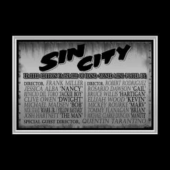 RARE-T Sin City Mini Poster Limited Signature Edition Studio Licensed Custom Frame