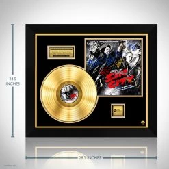 RARE-T Sin City - Original Motion Picture Soundtrack Gold LP Limited Signature Edition Studio Licensed Custom Frame Limited Edition Frames