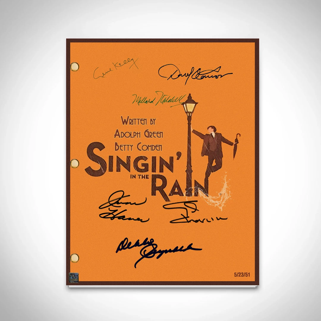RARE-T Singin’ In The Rain Script Limited Signature Edition Studio Licensed Custom Frame Limited Edition Frames 4 RARE-T Singin’ In The Rain Script Limited Signature Edition Studio Licensed Custom Frame Limited Edition Frames