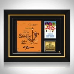 RARE-T Singin’ In The Rain Script Limited Signature Edition Studio Licensed Custom Frame Limited Edition Frames
